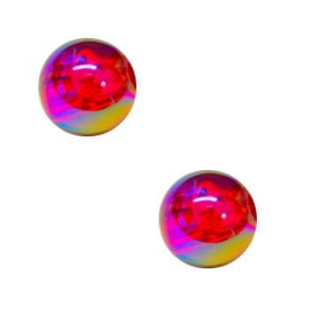 50 x Kinderkralen Acryl AB Glans Rood 6 mm (Acrylkralen), Ophalen of Verzenden, Nieuw, Kraal