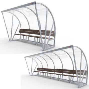 Dug-out model B met bank, Sport en Fitness, Voetbal, Ophalen of Verzenden, Nieuw, Overige typen