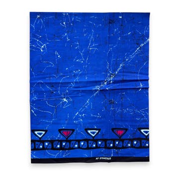 Fat Quarter Afrikaanse Wax Print Stof - Blauw FTQ 8742 - Qui, Ophalen of Verzenden, Nieuw