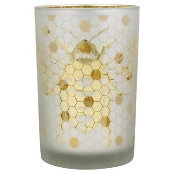 Theelichthouder bij goud Groot 18cm, Verzenden, Nieuw