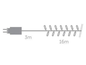 2dekans | Velleman Shimmerlight Led-16-740-24v-aw – Voorzien, Diversen, Kerst, Ophalen of Verzenden, Zo goed als nieuw