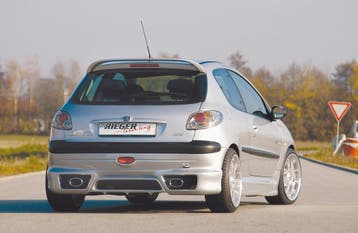 Rieger side skirt | 206: 09.98-05.06 - Cabrio CC, Sedan | l, Auto-onderdelen, Carrosserie en Plaatwerk, Verzenden, Nieuw, Peugeot