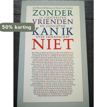 ZONDER VRIENDEN KAN IK NIET - Minkema 9789064811791, Cd's en Dvd's, Verzenden, Nieuw in verpakking