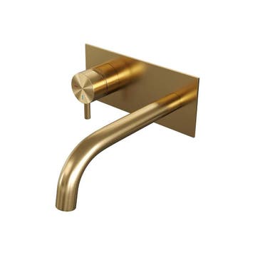 Brauer Gold Edition Inbouw Wastafelmengkraan met Gebogen, Ophalen of Verzenden, Nieuw