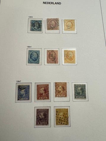 Nederland 1852 - Prachtige verzameling gestempeld vanaf 1852, Postzegels en Munten, Gestempeld