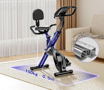 Opvouwbare Hometrainer – 8 Weerstanden met LCD &amp Hartslag, Verzenden, Nieuw