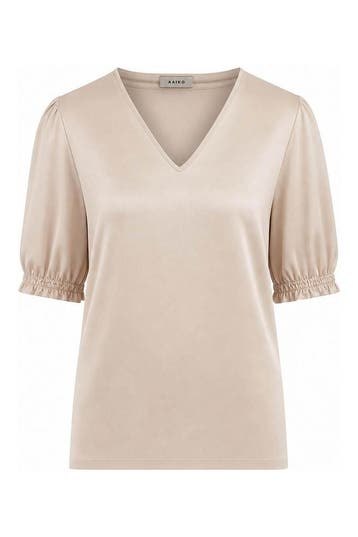 Aaiko Top in maat XL Beige, Aaiko, Verzenden, Zo goed als nieuw, Beige