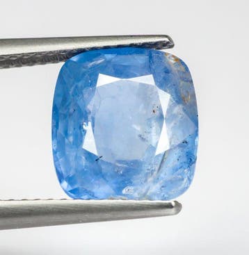 Saffier - 5.33 ct - Antwerp Laboratory for Gemstone Testing, Nieuw