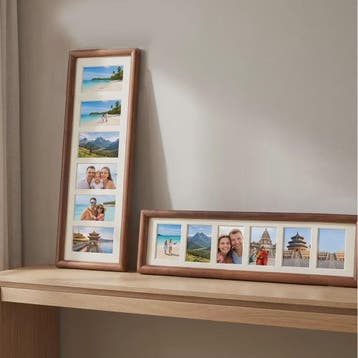 Houten Fotolijst met Filmstrip Design - 6 Vakken voor Instax, Verzenden, Nieuw