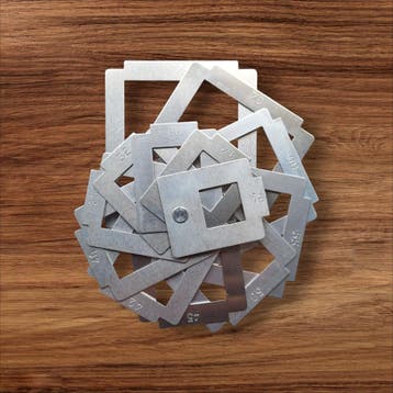 Aardappelmaatje – 13 maten aluminium meetsjabloon, Verzenden