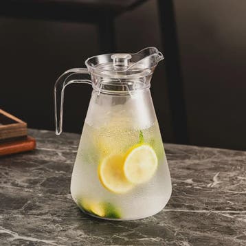 Acryl Waterkan met Deksel - 1L, 1.5L, 2L - Hittebestendig &, Verzenden