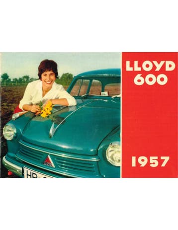 1957 LLOYD 600 BROCHURE DUITS, Nieuw, Author