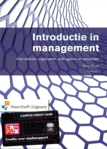 9789001816278 Introductie in management | Tweedehands, Boeken, Verzenden, Zo goed als nieuw, Peter T.H.J. Thuis