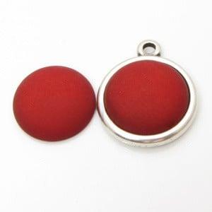 1 x Polaris Matt Cabochon 35mm Siam (Cabochons en camée), Hobby en Vrije tijd, Kralen en Sieraden maken, Ophalen of Verzenden