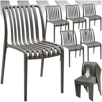 Tuinstoelen Alcudia, weerbestendig, stapelbaar, Verzenden, Nieuw