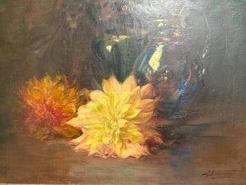 Julien Stappers (1875-1960) - Dahlias