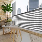 Balkon Privacy Scherm Grijs-Wit  afm. 1,4 x10m (Recreatie), Verzenden, Nieuw