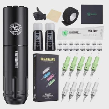 Dragonhawk A1 Draadloze Tattoopen Kit - Dual Modes, 1600mAh, Verzenden, Nieuw