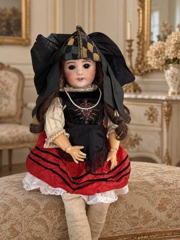 sfbj - Pop Poupée alsacienne n9 - 1850-1900 - Frankrijk