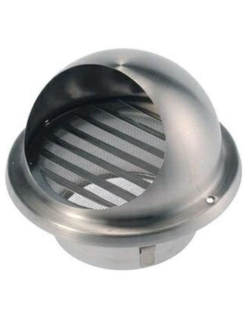 RVS bolrooster 125mm (Ventilatie, diversen), Ophalen of Verzenden, Nieuw