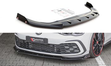 Voorspoiler V.3 Volkswagen Golf 8 GTI / R-Line Maxton Glans, Ophalen of Verzenden, Nieuw