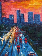 Nguyen Robert (1958) - Sun City 80 60 cm  Vendu sans prix