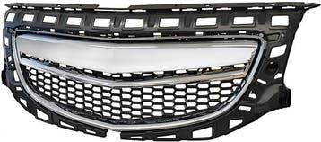 Embleemloze grill Opel Insignia bj 2008-2013 Zwart/Chroom, Ophalen of Verzenden, Nieuw