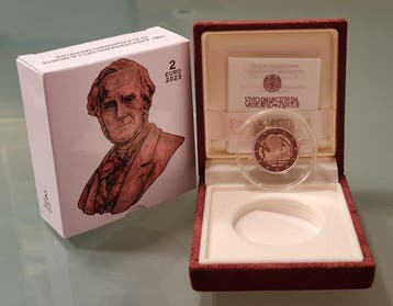 Vaticaan. 2 Euro 2023 Alessandro Manzoni Proof (Zonder