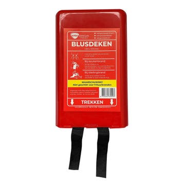 Blusdeken hardcase 100 x 100 cm, Huis en Inrichting, Brandblussers en Brandkasten, Verzenden, Nieuw