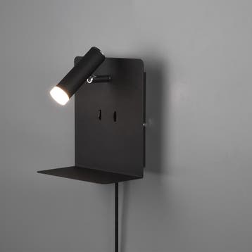 LED Wandlamp - Trion Elonant - 6W - Warm Wit 3000K - USB, Ophalen of Verzenden, Nieuw, Metaal, Overige fittingen