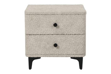 Nachtkastje ART DECO 45cm bouclé greige - 45333, Ophalen of Verzenden, Nieuw