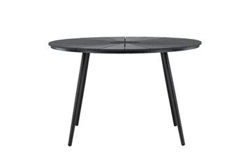 Ronde Tuintafel  Roos Zwart –  Polywood 120 cm The Outsider, Verzenden, Nieuw