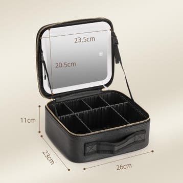 Make-up Koffer met Spiegel en Verlichting Organizer, Verzenden, Nieuw