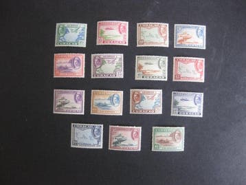 Curaçao 1942 - Luchtpostzegels Koningin Wilhelmina met, Gestempeld