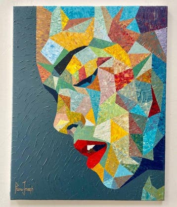 Pierre Joseph - Mosaic Belle, Antiek en Kunst, Kunst | Schilderijen | Modern