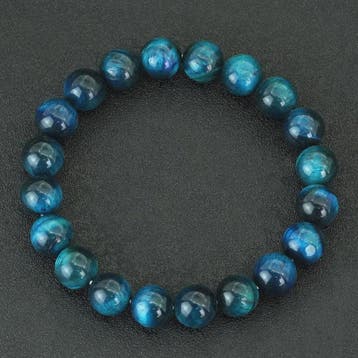 Premium Blauwe Tijgeroog Kralen Armband - Unisex, Meditatie, Verzenden, Nieuw