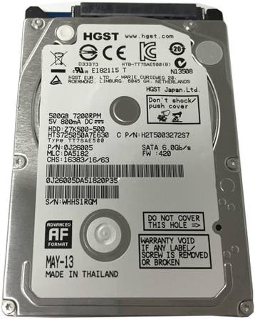 HGST 500GB 2.5 Interne Harde Schijf – SATA – Zeer, Computers en Software, Harde schijven, Ophalen of Verzenden, Nieuw