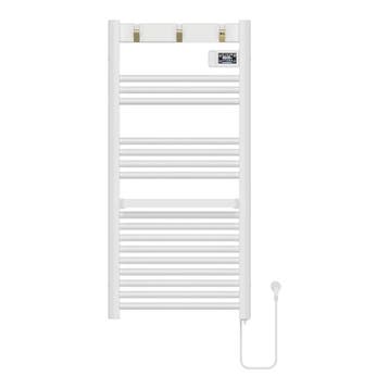 pro.tec Handdoekradiator Uvdal elektrisch 105x50x4,3 cm wit, Verzenden, Nieuw