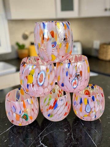 MurArt - Drinkset (6) - Glas - Murrine Millefiori