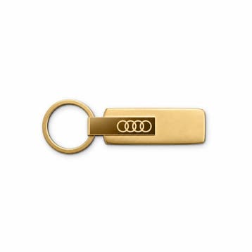 Audi sleutelhanger RVS goud, Ophalen of Verzenden, Nieuw