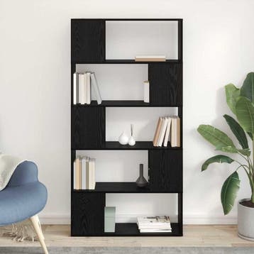 vidaXL Tv-meubelset 80 x 24 x 156 cm Zwart Bewerkt hout, Huis en Inrichting, Minder dan 50 cm, Verzenden, Nieuw, Minder dan 100 cm