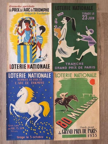 Henri Faivre - Le Belier - Loterie Nationale - jaren 1950, Antiek en Kunst, Kunst | Tekeningen en Foto's