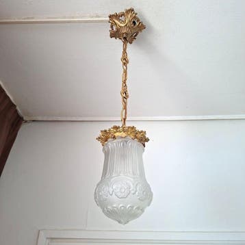 Plafondlamp - Verguld brons
