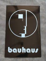 Bauhaus - enamel sign BAUHAUS black face Emailschild, Antiek en Kunst, Antiek | Meubels | Stoelen en Banken