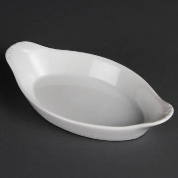 Whiteware ovale ovenschalen 20,4x11,5cm (6 stuks), Verzenden