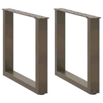 vidaXL Salontafelpoten 2 st U-vormig 50x(42-43) cm staal, Verzenden, Nieuw