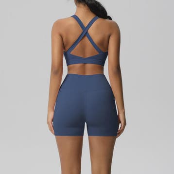 Dames Yoga Set: Sportieve Kleding met Hoge Taille Shorts en, Verzenden, Nieuw