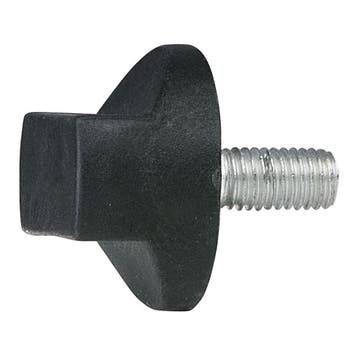WENTEX® Rotary knob M10x20 (rechtop) - zwart, Verzenden, Nieuw