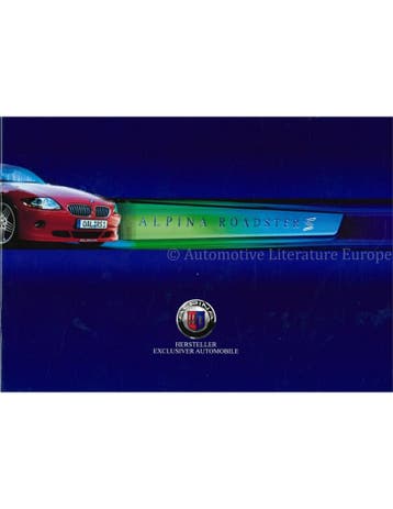 2003 BMW ALPINA ROADSTER S BROCHURE DUITS, Nieuw, Author