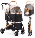 Hondenbuggy 2-in-1 –Opvouwbare Kinderwagen en Transportbox 4, Verzenden, Nieuw